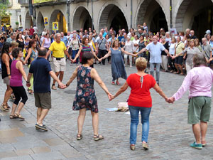 Concentraci&oacute; a la pla&ccedil;a del Vi per la independ&egrave;ncia i la llibertat dels presos pol&iacute;tics