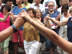 Concentraci&oacute; a la pla&ccedil;a del Vi per la independ&egrave;ncia i la llibertat dels presos pol&iacute;tics
