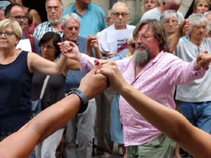 Concentraci&oacute; a la pla&ccedil;a del Vi per la independ&egrave;ncia i la llibertat dels presos pol&iacute;tics