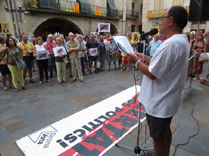 Concentraci&oacute; a la pla&ccedil;a del Vi per la independ&egrave;ncia i la llibertat dels presos pol&iacute;tics