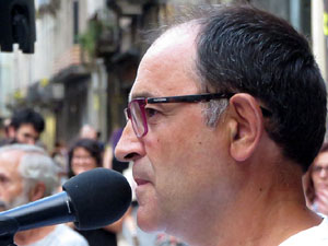 Concentraci&oacute; a la pla&ccedil;a del Vi per la independ&egrave;ncia i la llibertat dels presos pol&iacute;tics