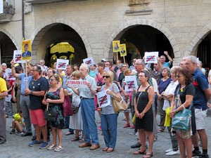 Concentraci&oacute; a la pla&ccedil;a del Vi per la independ&egrave;ncia i la llibertat dels presos pol&iacute;tics