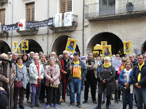Concentraci&oacute; a la pla&ccedil;a del Vi per la independ&egrave;ncia i la llibertat dels presos pol&iacute;tics