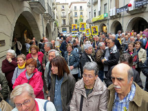 Concentraci&oacute; a la pla&ccedil;a del Vi per la independ&egrave;ncia i la llibertat dels presos pol&iacute;tics