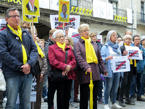 Concentraci&oacute; a la pla&ccedil;a del Vi per la independ&egrave;ncia i la llibertat dels presos pol&iacute;tics