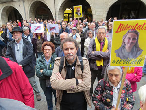 Concentraci&oacute; a la pla&ccedil;a del Vi per la independ&egrave;ncia i la llibertat dels presos pol&iacute;tics