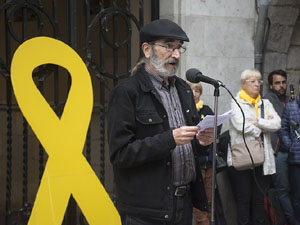 Concentraci&oacute; a la pla&ccedil;a del Vi per la independ&egrave;ncia i la llibertat dels presos pol&iacute;tics