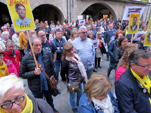 Concentraci&oacute; a la pla&ccedil;a del Vi per la independ&egrave;ncia i la llibertat dels presos pol&iacute;tics