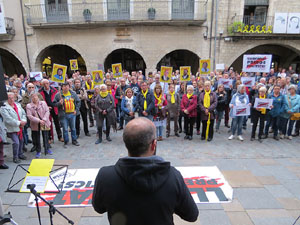 Concentraci&oacute; a la pla&ccedil;a del Vi per la independ&egrave;ncia i la llibertat dels presos pol&iacute;tics