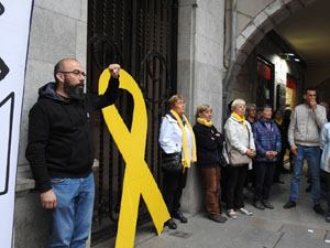 Concentraci&oacute; a la pla&ccedil;a del Vi per la independ&egrave;ncia i la llibertat dels presos pol&iacute;tics