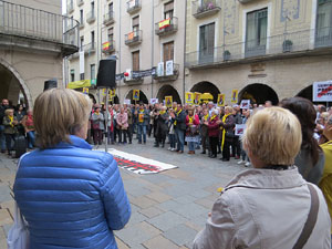 Concentraci&oacute; a la pla&ccedil;a del Vi per la independ&egrave;ncia i la llibertat dels presos pol&iacute;tics