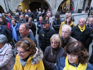 Concentraci&oacute; a la pla&ccedil;a del Vi per la independ&egrave;ncia i la llibertat dels presos pol&iacute;tics