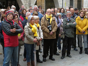 Concentraci&oacute; a la pla&ccedil;a del Vi per la independ&egrave;ncia i la llibertat dels presos pol&iacute;tics