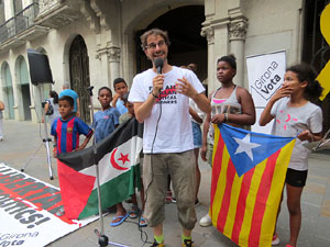 Concentraci&oacute; a la pla&ccedil;a del Vi per la independ&egrave;ncia i la llibertat dels presos pol&iacute;tics