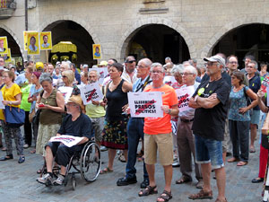 Concentraci&oacute; a la pla&ccedil;a del Vi per la independ&egrave;ncia i la llibertat dels presos pol&iacute;tics