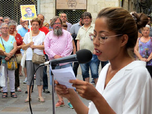 Concentraci&oacute; a la pla&ccedil;a del Vi per la independ&egrave;ncia i la llibertat dels presos pol&iacute;tics