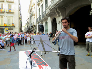Concentraci&oacute; a la pla&ccedil;a del Vi per la independ&egrave;ncia i la llibertat dels presos pol&iacute;tics