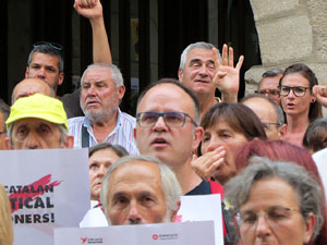 Concentraci&oacute; a la pla&ccedil;a del Vi per la independ&egrave;ncia i la llibertat dels presos pol&iacute;tics