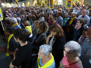 Concentraci&oacute; a la pla&ccedil;a del Vi per la independ&egrave;ncia i la llibertat dels presos pol&iacute;tics