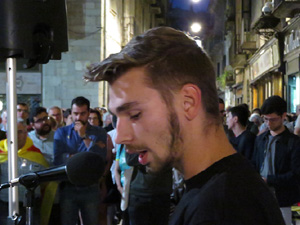 Concentraci&oacute; a la pla&ccedil;a del Vi per la independ&egrave;ncia i la llibertat dels presos pol&iacute;tics