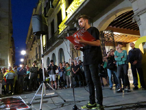 Concentraci&oacute; a la pla&ccedil;a del Vi per la independ&egrave;ncia i la llibertat dels presos pol&iacute;tics