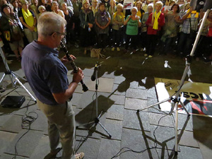 Concentraci&oacute; a la pla&ccedil;a del Vi per la independ&egrave;ncia i la llibertat dels presos pol&iacute;tics