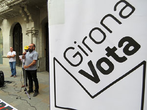 Concentraci&oacute; a la pla&ccedil;a del Vi per la independ&egrave;ncia i la llibertat dels presos pol&iacute;tics