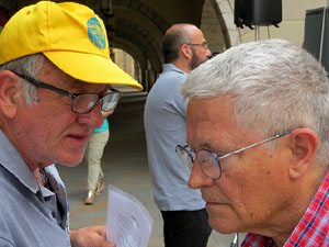 Concentraci&oacute; a la pla&ccedil;a del Vi per la independ&egrave;ncia i la llibertat dels presos pol&iacute;tics