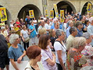 Concentraci&oacute; a la pla&ccedil;a del Vi per la independ&egrave;ncia i la llibertat dels presos pol&iacute;tics