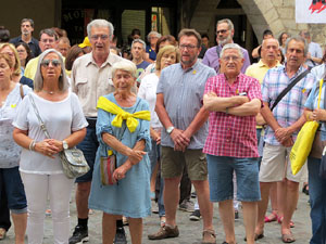 Concentraci&oacute; a la pla&ccedil;a del Vi per la independ&egrave;ncia i la llibertat dels presos pol&iacute;tics