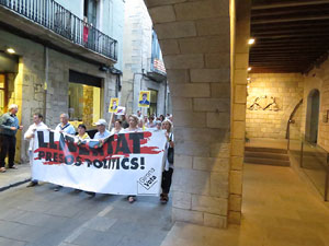 Concentraci&oacute; a la pla&ccedil;a del Vi per la independ&egrave;ncia i la llibertat dels presos pol&iacute;tics