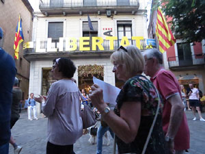 Concentraci&oacute; a la pla&ccedil;a del Vi per la independ&egrave;ncia i la llibertat dels presos pol&iacute;tics