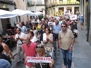 Concentraci&oacute; a la pla&ccedil;a del Vi per la independ&egrave;ncia i la llibertat dels presos pol&iacute;tics