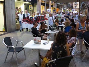 Concentraci&oacute; a la pla&ccedil;a del Vi per la independ&egrave;ncia i la llibertat dels presos pol&iacute;tics
