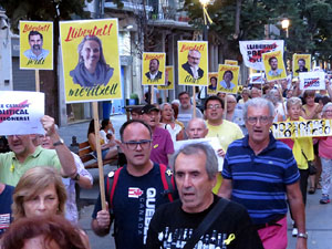 Concentraci&oacute; a la pla&ccedil;a del Vi per la independ&egrave;ncia i la llibertat dels presos pol&iacute;tics
