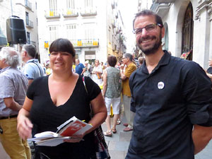 Concentraci&oacute; a la pla&ccedil;a del Vi per la independ&egrave;ncia i la llibertat dels presos pol&iacute;tics