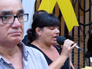 Concentraci&oacute; a la pla&ccedil;a del Vi per la independ&egrave;ncia i la llibertat dels presos pol&iacute;tics