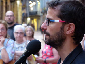 Concentraci&oacute; a la pla&ccedil;a del Vi per la independ&egrave;ncia i la llibertat dels presos pol&iacute;tics