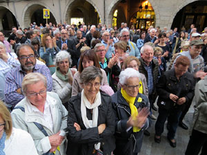 Concentraci&oacute; a la pla&ccedil;a del Vi per la independ&egrave;ncia i la llibertat dels presos pol&iacute;tics