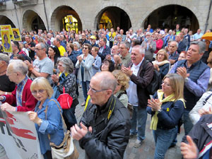 Concentraci&oacute; a la pla&ccedil;a del Vi per la independ&egrave;ncia i la llibertat dels presos pol&iacute;tics