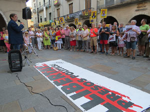 Concentraci&oacute; a la pla&ccedil;a del Vi per la independ&egrave;ncia i la llibertat dels presos pol&iacute;tics