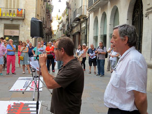 Concentraci&oacute; a la pla&ccedil;a del Vi per la independ&egrave;ncia i la llibertat dels presos pol&iacute;tics