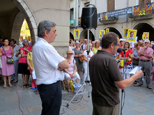 Concentraci&oacute; a la pla&ccedil;a del Vi per la independ&egrave;ncia i la llibertat dels presos pol&iacute;tics