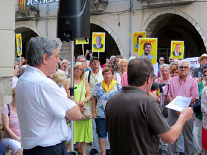 Concentraci&oacute; a la pla&ccedil;a del Vi per la independ&egrave;ncia i la llibertat dels presos pol&iacute;tics
