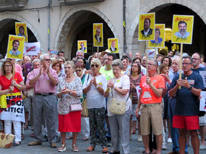 Concentraci&oacute; a la pla&ccedil;a del Vi per la independ&egrave;ncia i la llibertat dels presos pol&iacute;tics