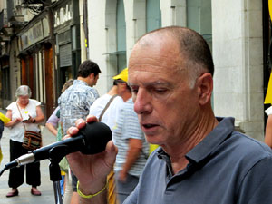 Concentraci&oacute; a la pla&ccedil;a del Vi per la independ&egrave;ncia i la llibertat dels presos pol&iacute;tics