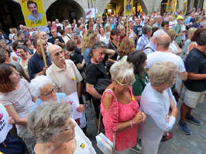 Concentraci&oacute; a la pla&ccedil;a del Vi per la independ&egrave;ncia i la llibertat dels presos pol&iacute;tics