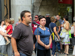 Concentraci&oacute; a la pla&ccedil;a del Vi per la independ&egrave;ncia i la llibertat dels presos pol&iacute;tics