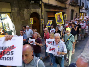 Concentraci&oacute; a la pla&ccedil;a del Vi per la independ&egrave;ncia i la llibertat dels presos pol&iacute;tics