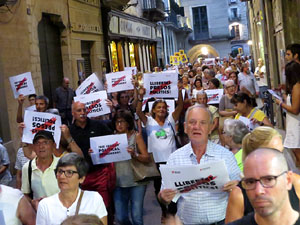 Concentraci&oacute; a la pla&ccedil;a del Vi per la independ&egrave;ncia i la llibertat dels presos pol&iacute;tics